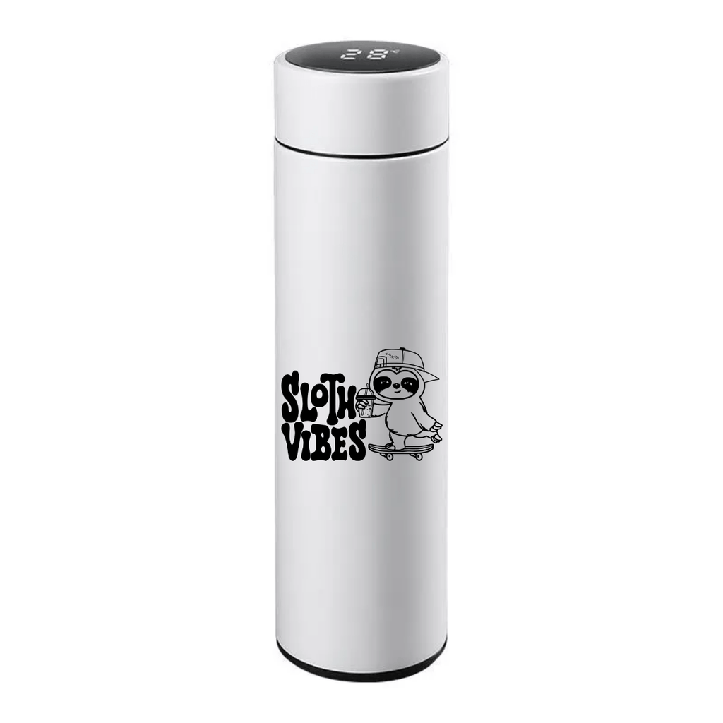 Reusable water bottle - Stainless Steel - 500ml - Sloth Vibes: Explore Pura Vida Culture Through Sloth-Inspired Fashion - Sloth Vibes