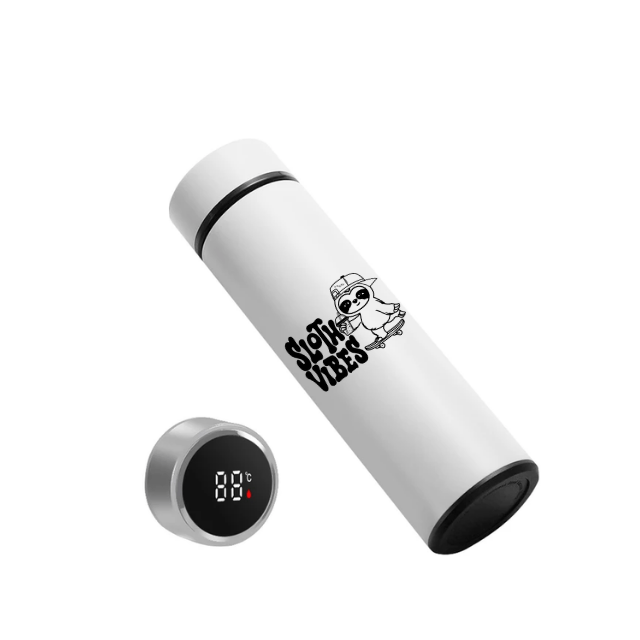 Reusable water bottle - Stainless Steel - 500ml - Sloth Vibes: Explore Pura Vida Culture Through Sloth-Inspired Fashion - Sloth Vibes