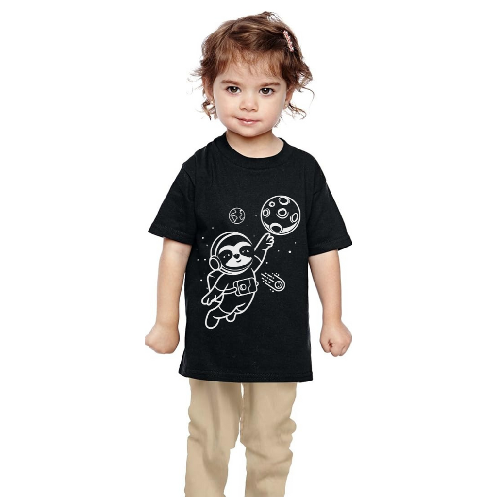 Kids T Shirts "Fly me to the moon" - Sloth Vibes: Explore Pura Vida Culture Through Sloth-Inspired Fashion - Sloth Vibes