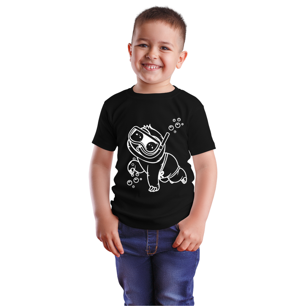 Kids T Shirts "Just Keep Swimming" - Sloth Vibes: Explore Pura Vida Culture Through Sloth-Inspired Fashion - Sloth Vibes